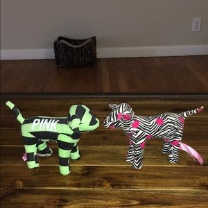 2 Victoria secret PINK mini dogs